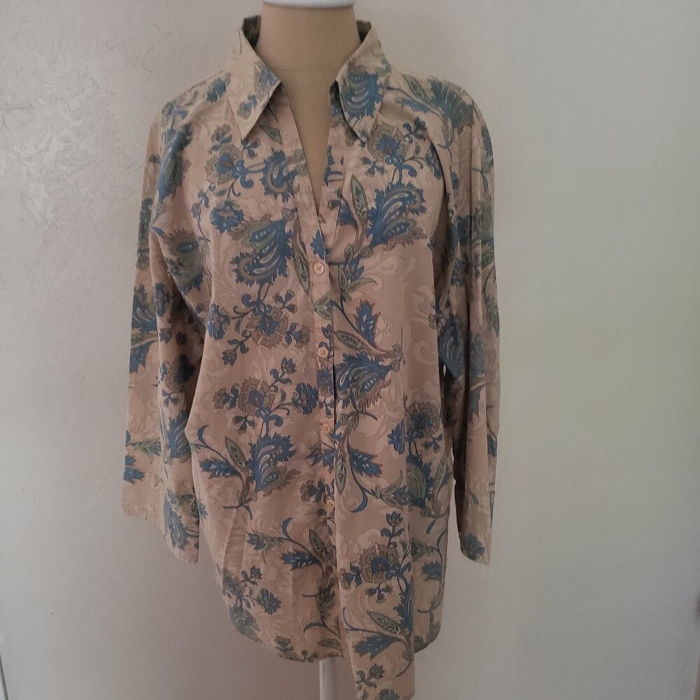 Floral blouse - tunic length